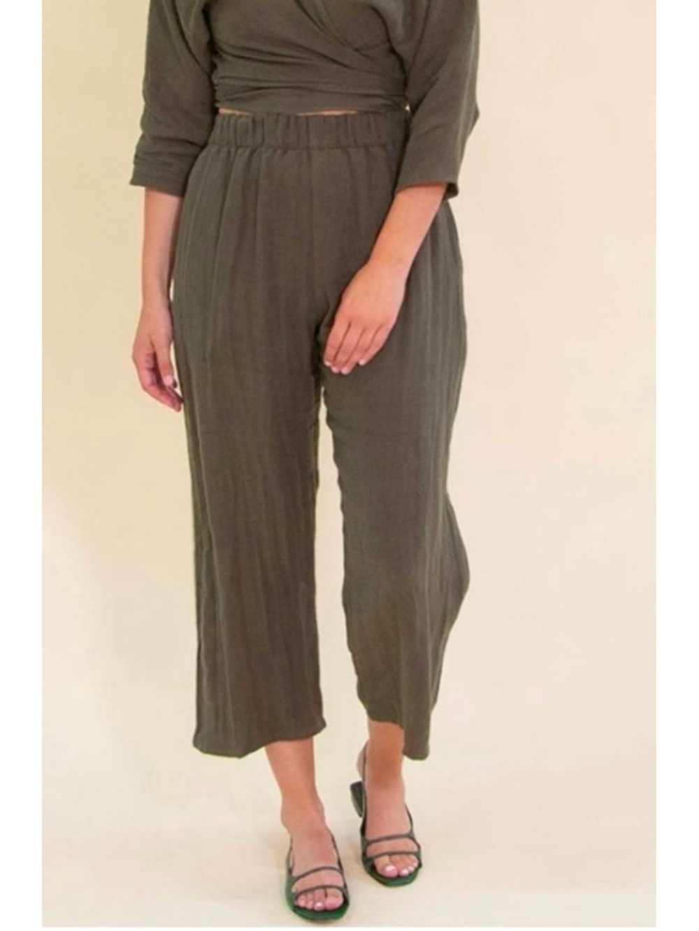 Hackwith Design House Linen Easy Wide-Leg Pant Size 3 (22-24)